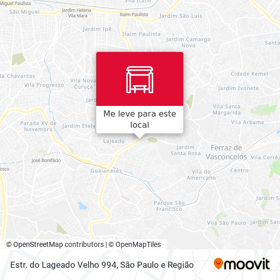 Estr. do Lageado Velho 994 mapa