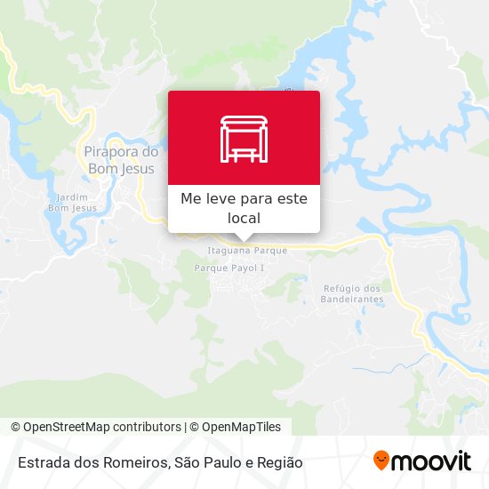 Estrada dos Romeiros mapa