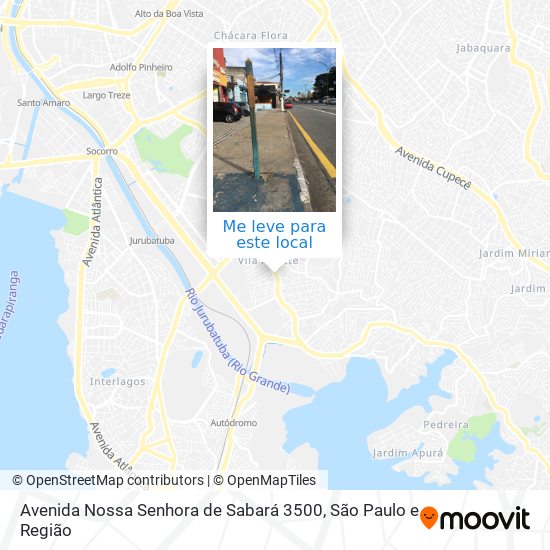Avenida Nossa Senhora de Sabará 3500 mapa