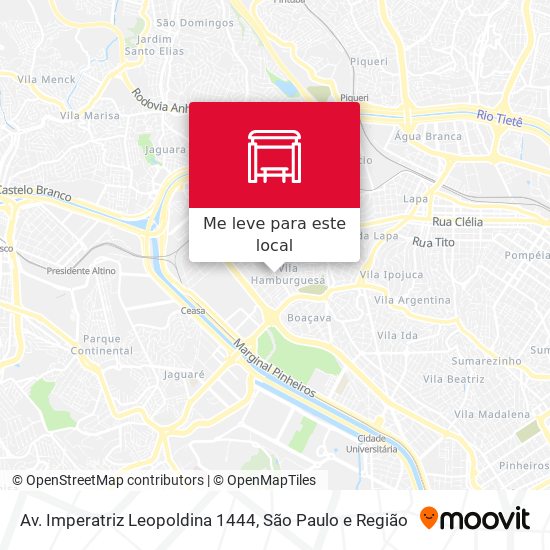 Av. Imperatriz Leopoldina 1444 mapa