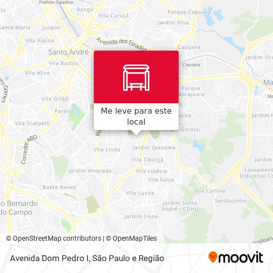 Avenida Dom Pedro I mapa