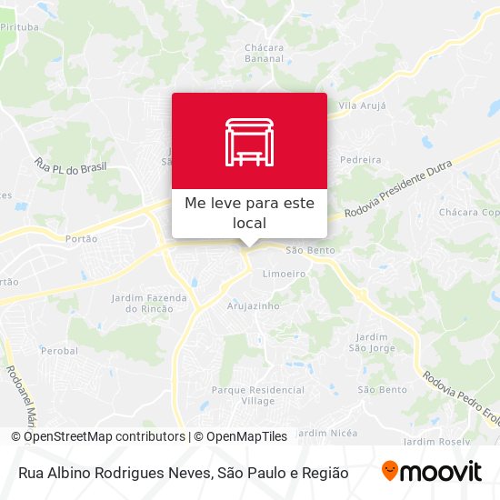 Rua Albino Rodrigues Neves mapa