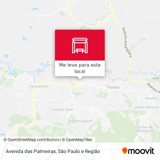 Avenida das Palmeiras mapa