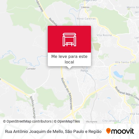 Rua Antônio Joaquim de Mello mapa