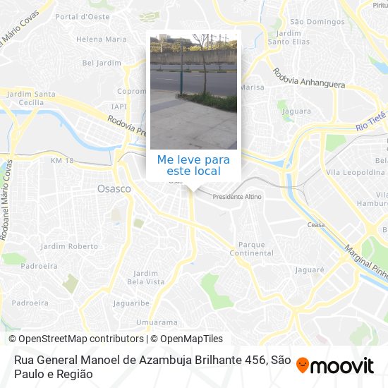 Rua General Manoel de Azambuja Brilhante 456 mapa