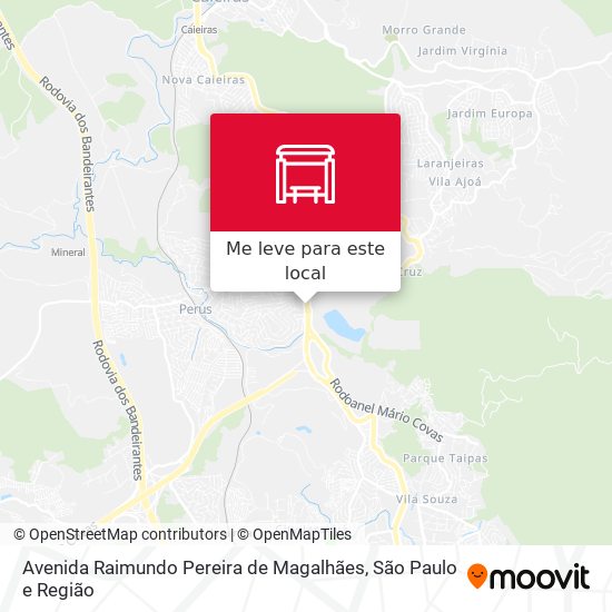Avenida Raimundo Pereira de Magalhães mapa