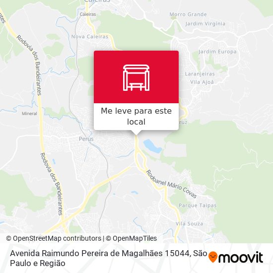 Avenida Raimundo Pereira de Magalhães 15044 mapa