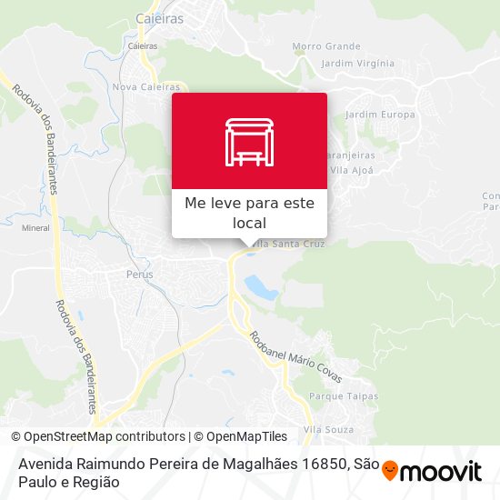 Avenida Raimundo Pereira de Magalhães 16850 mapa