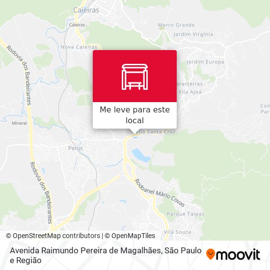 Avenida Raimundo Pereira de Magalhães mapa