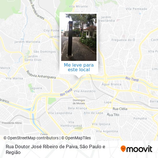 Rua Doutor José Ribeiro de Paiva mapa
