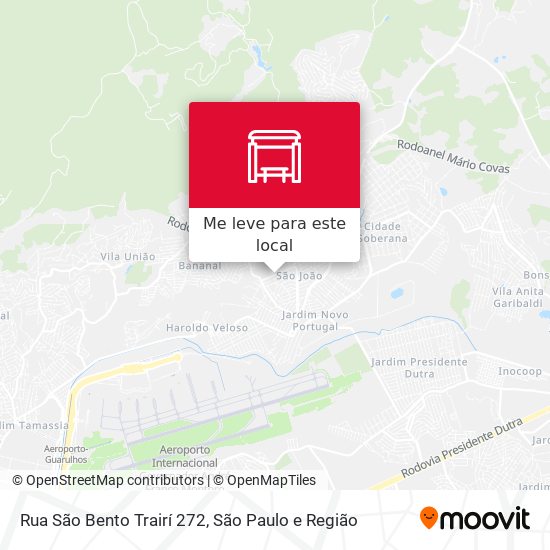 Rua São Bento Trairí 272 mapa