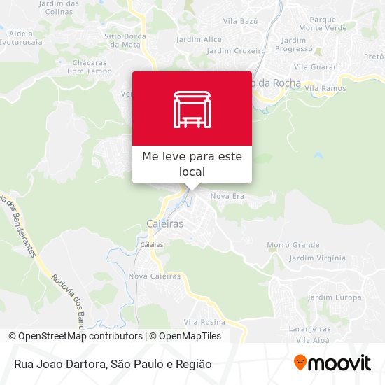 Rua Joao Dartora mapa