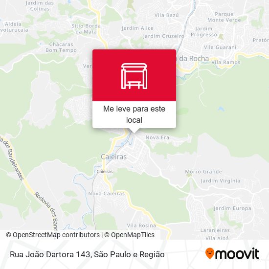 Rua João Dartora 143 mapa