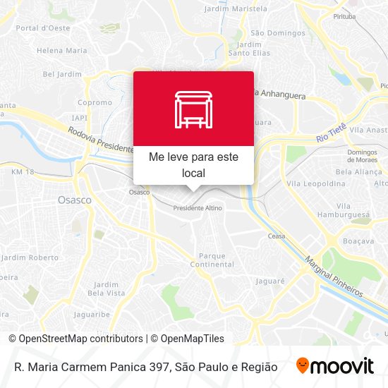 R. Maria Carmem Panica 397 mapa