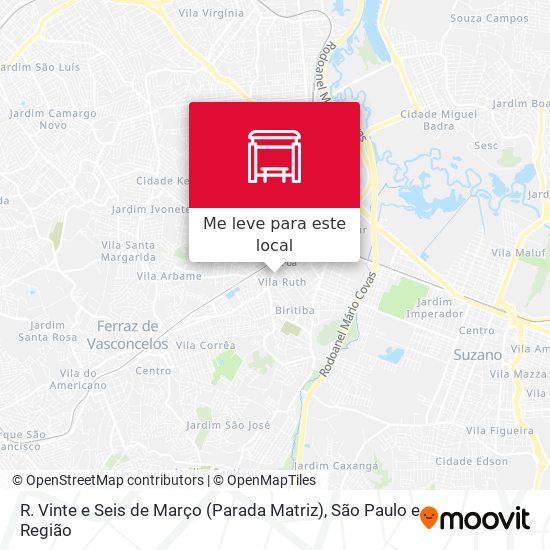 R. Vinte e Seis de Março (Parada Matriz) mapa