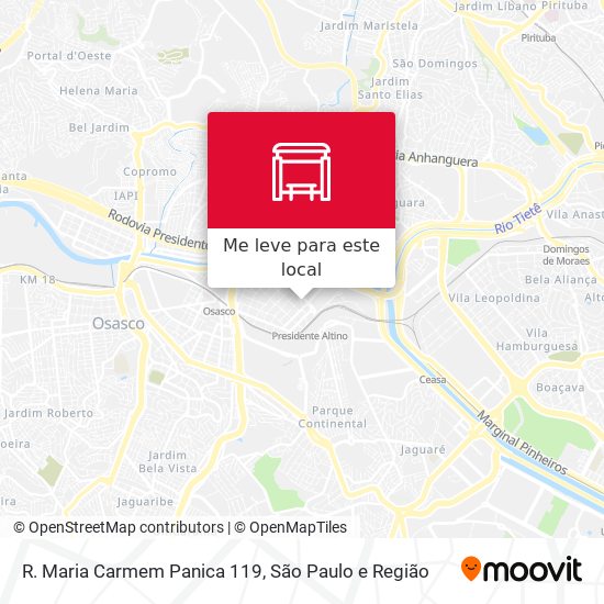 R. Maria Carmem Panica 119 mapa