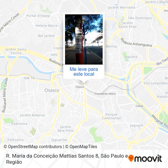 R. Maria da Conceição Mattias Santos 8 mapa