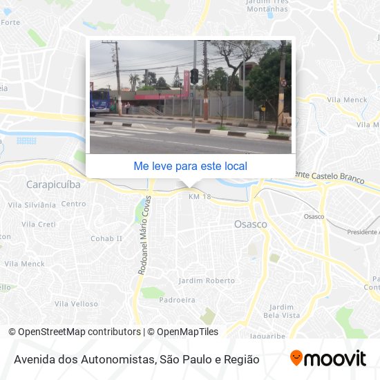 Avenida dos Autonomistas mapa