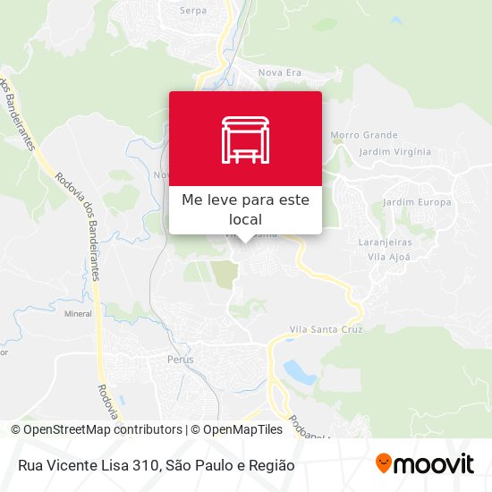 Rua Vicente Lisa 310 mapa