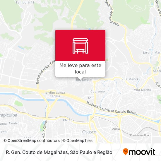 R. Gen. Couto de Magalhães mapa