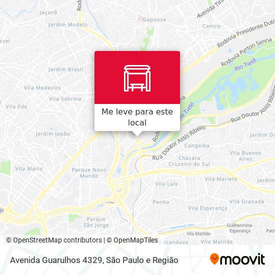 Avenida Guarulhos 4329 mapa