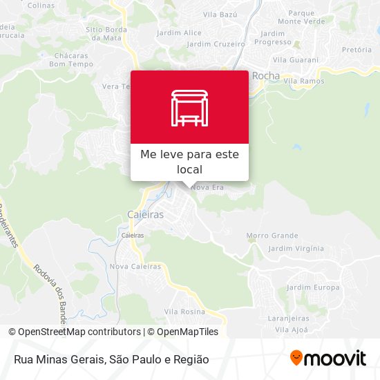 Rua Minas Gerais mapa