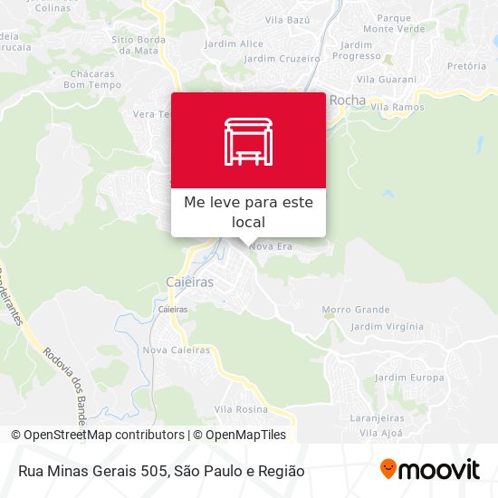 Rua Minas Gerais 505 mapa