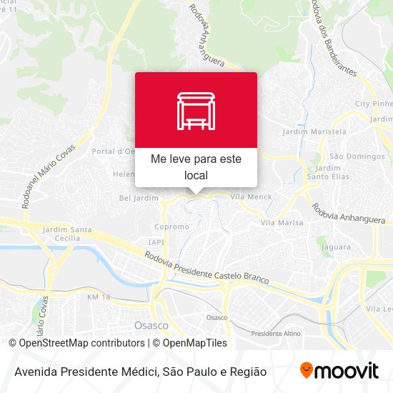 Avenida Presidente Médici mapa