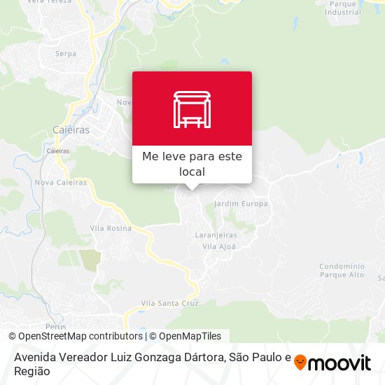 Avenida Vereador Luiz Gonzaga Dártora mapa