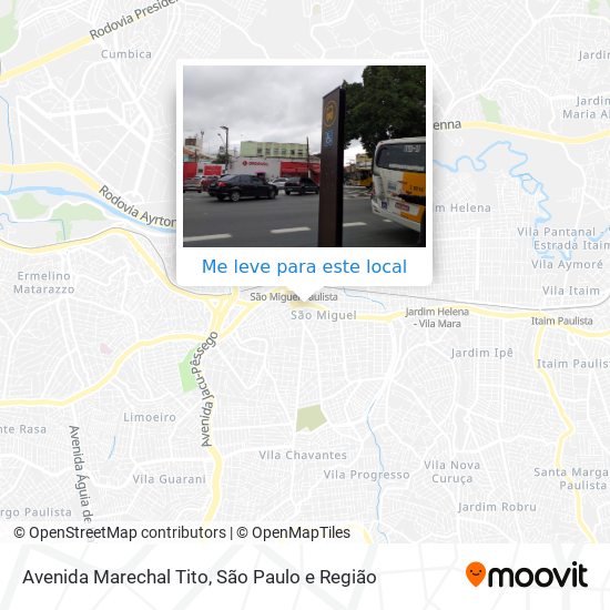 Avenida Marechal Tito mapa