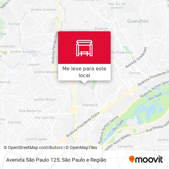 Avenida São Paulo 125 mapa