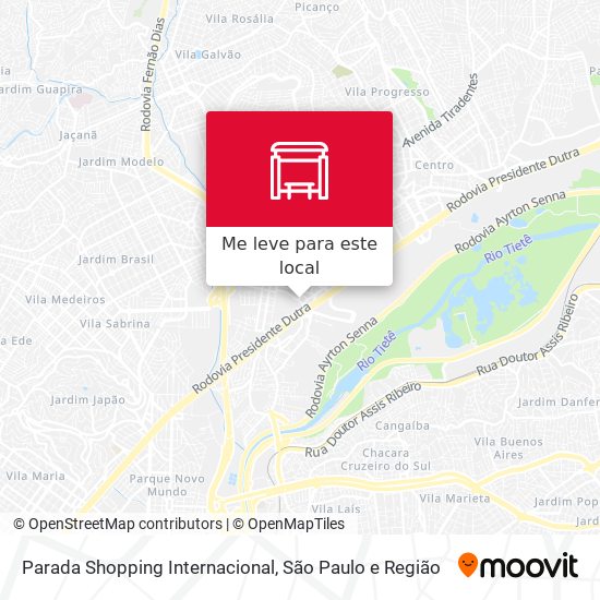 Parada Shopping Internacional mapa