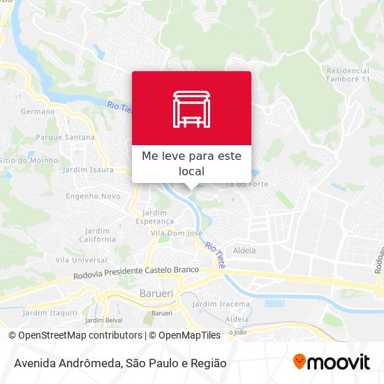 Avenida Andrômeda mapa