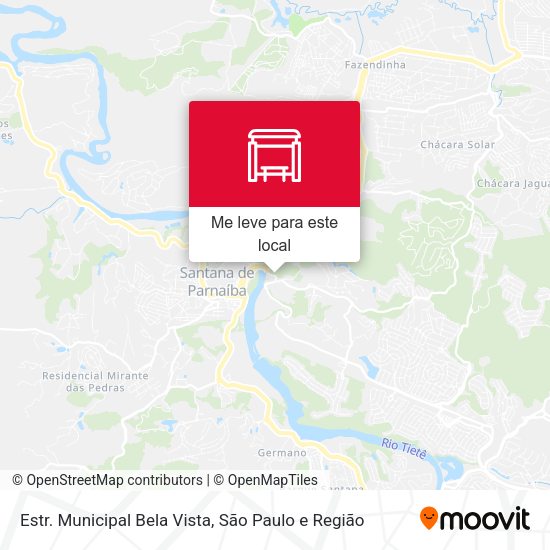 Estr. Municipal Bela Vista mapa