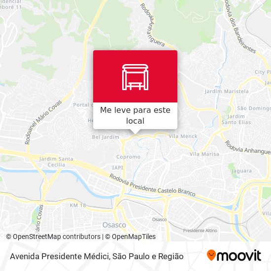 Avenida Presidente Médici mapa