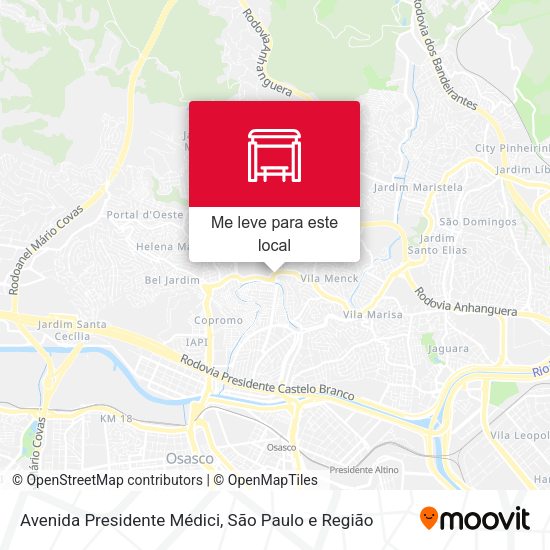 Avenida Presidente Médici mapa