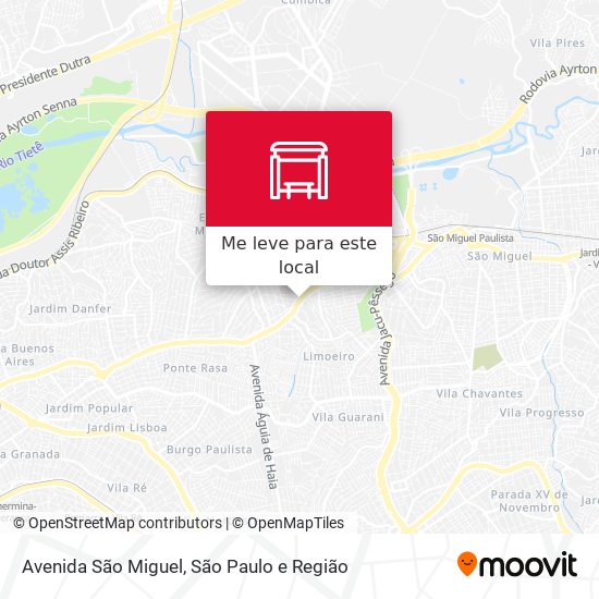 Avenida São Miguel mapa