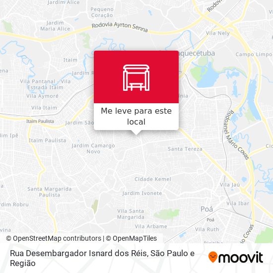 Rua Desembargador Isnard dos Réis mapa
