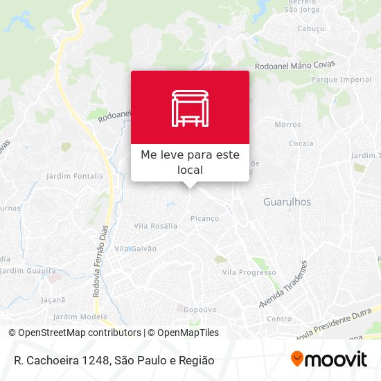 R. Cachoeira 1248 mapa