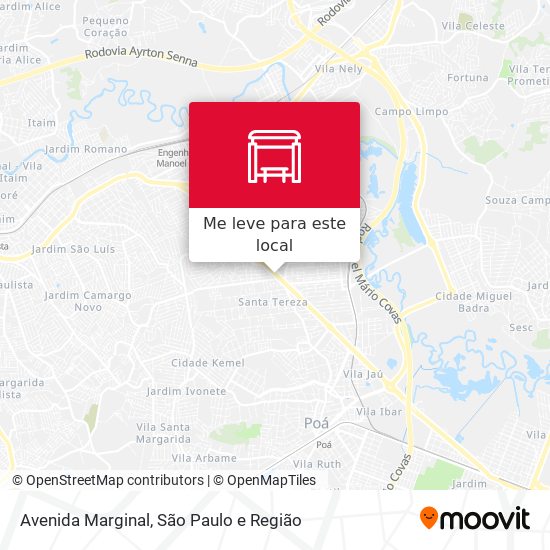 Avenida Marginal mapa