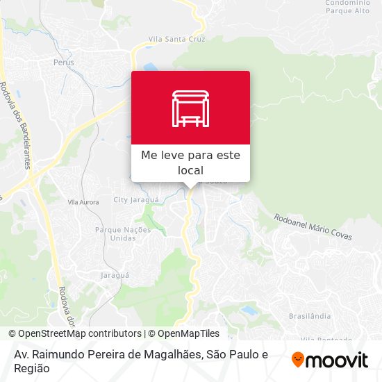 Av. Raimundo Pereira de Magalhães mapa