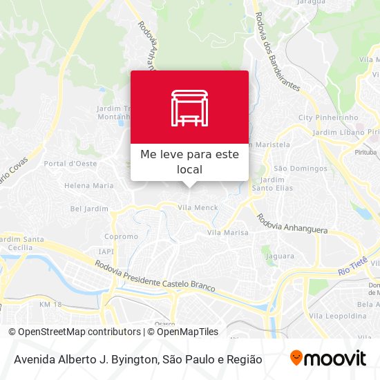 Avenida Alberto J. Byington mapa