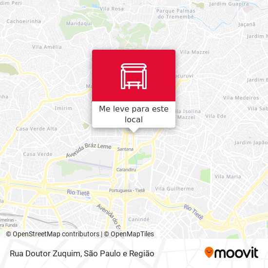 Rua Doutor Zuquim mapa