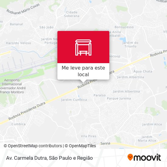 Av. Carmela Dutra mapa