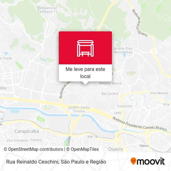 Rua Reinaldo Ceschini mapa