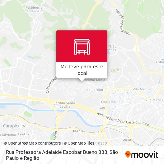 Rua Professora Adelaíde Escobar Bueno 388 mapa