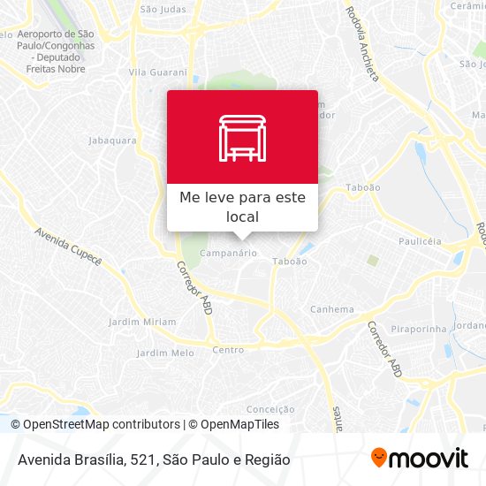 Avenida Brasília, 521 mapa