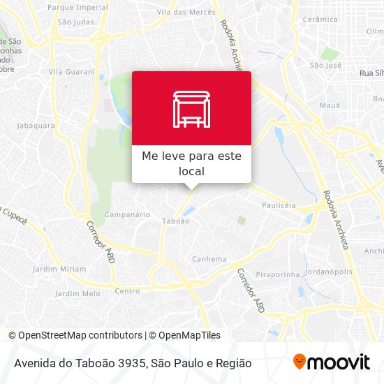 Avenida do Taboão 3935 mapa
