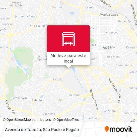 Avenida do Taboão mapa