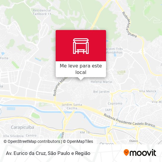 Av. Eurico da Cruz mapa
